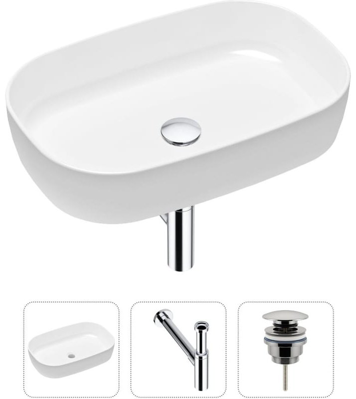 Раковина Lavinia Boho Bathroom Sink 21520090 накладная овальная 35.5, фарфор купить,NaN
