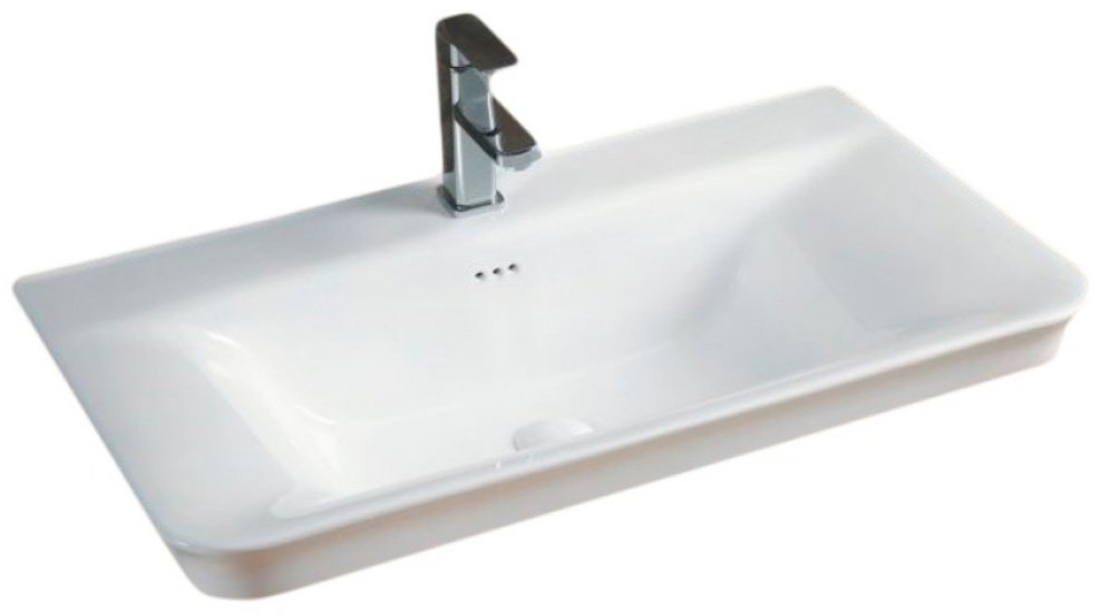 Раковина GID-ceramic NYJ851-60 врезная прямоугольная 61, керамика купить,NaN