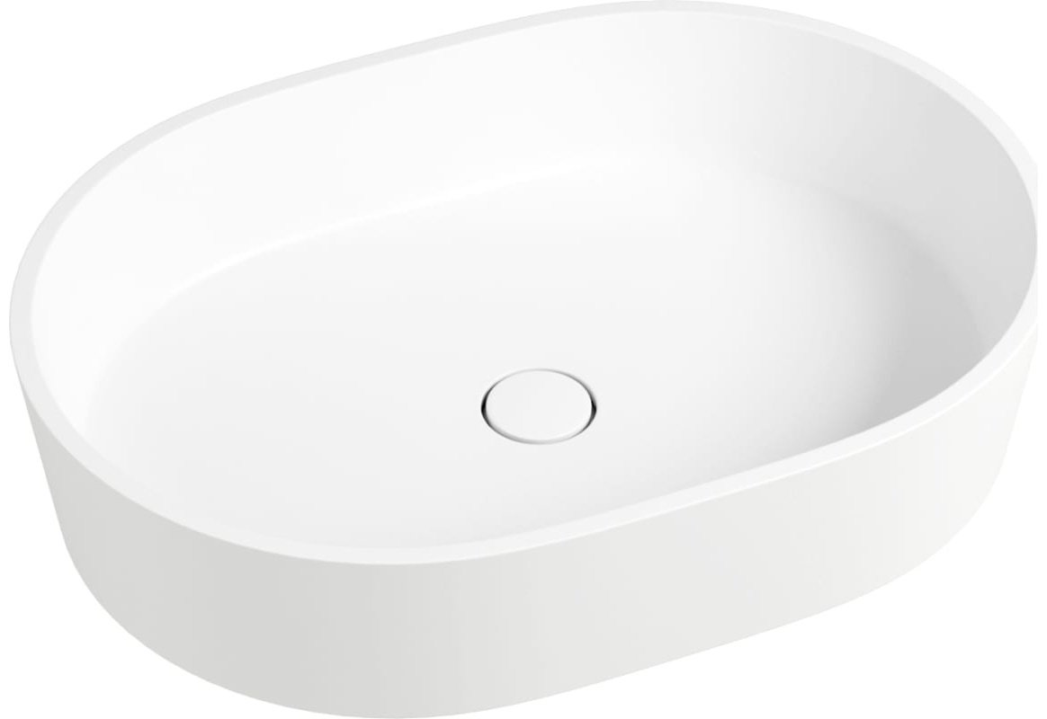 Раковина Wellsee 214301000 накладная овальная 39.8, фарфор