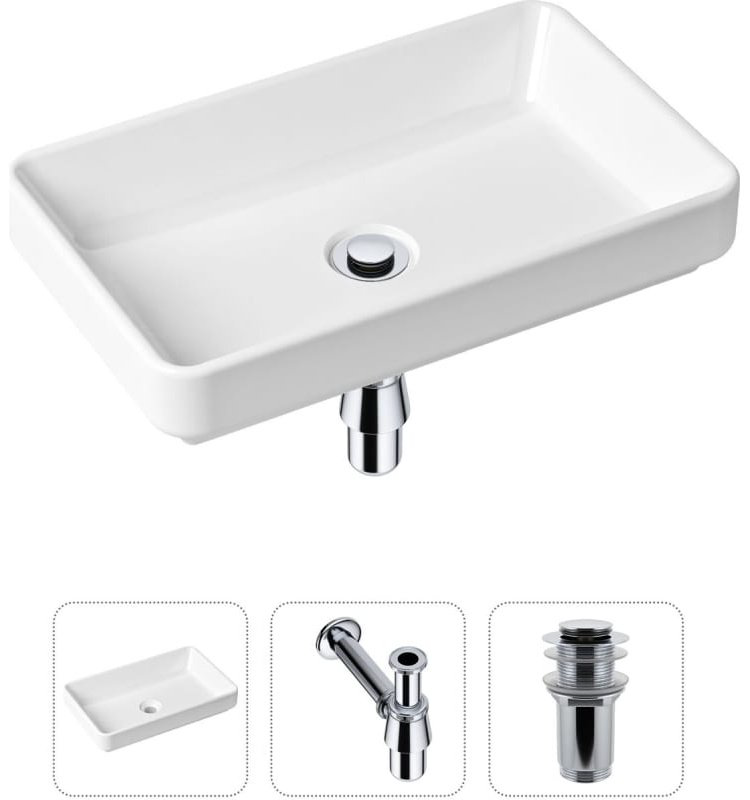 Раковина Lavinia Boho Bathroom Sink 21520111 накладная прямоугольная 34, санфарфор купить,NaN