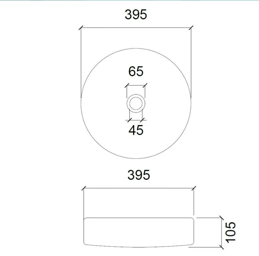 Раковина Abber Glas AK2301OR накладная круглая 39.5 см, стекло купить,NaN