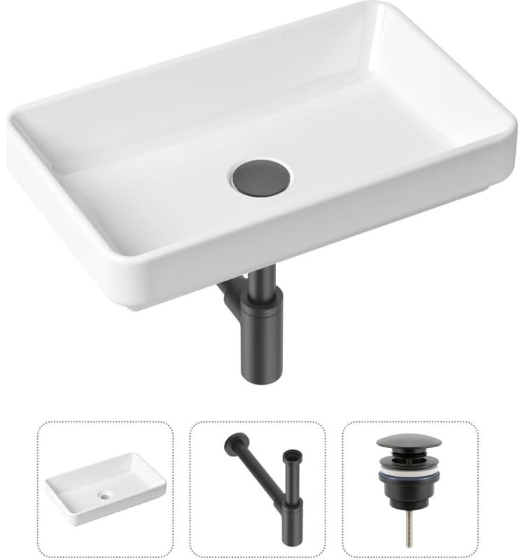 Раковина Lavinia Boho Bathroom Sink 21520116 накладная прямоугольная 34, санфарфор купить,NaN