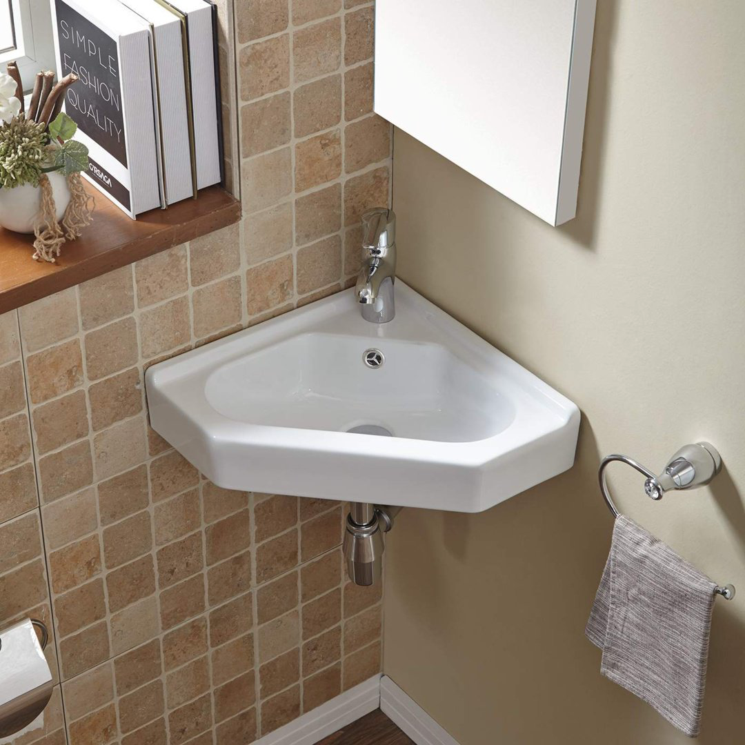 Раковина WeltWasser WW AISBACH 7012 GL-WT подвесная нестандартная 55 см, фаянс купить,57800