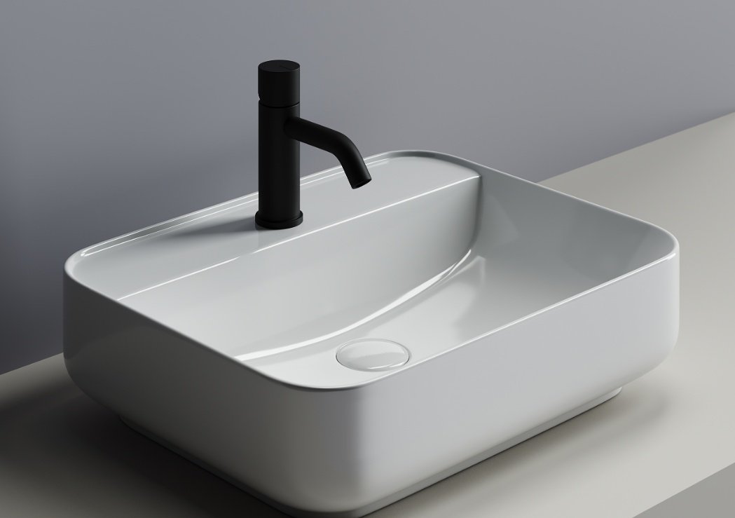 Раковина Ceramicanova CN5015 накладная прямоугольная 50, санфарфор