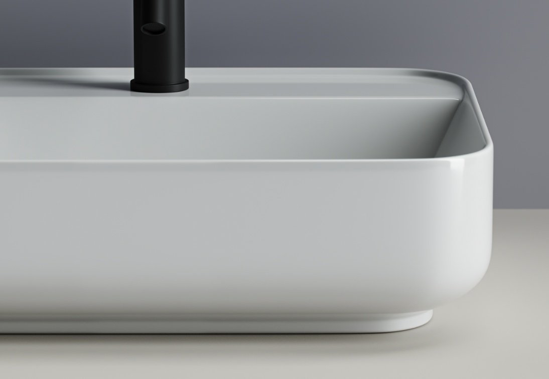 Раковина Ceramicanova CN5015 накладная прямоугольная 50, санфарфор купить,136414