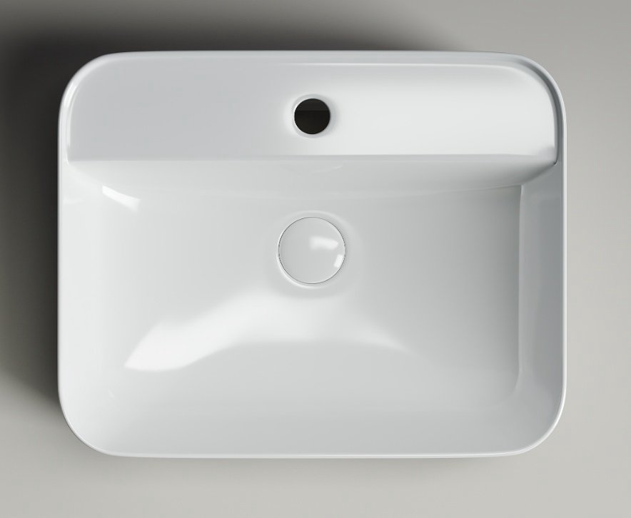 Раковина Ceramicanova CN5015 накладная прямоугольная 50, санфарфор купить,136414
