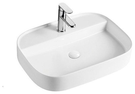 Раковина WeltWasser WW ELBACH 2205 накладная прямоугольная 61 см, фаянс