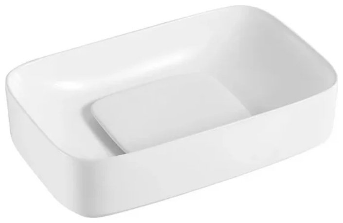 Раковина Ceramicanova CN5021 накладная прямоугольная 60, санфарфор