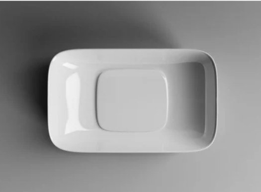Раковина Ceramicanova CN5021 накладная прямоугольная 60, санфарфор купить,0