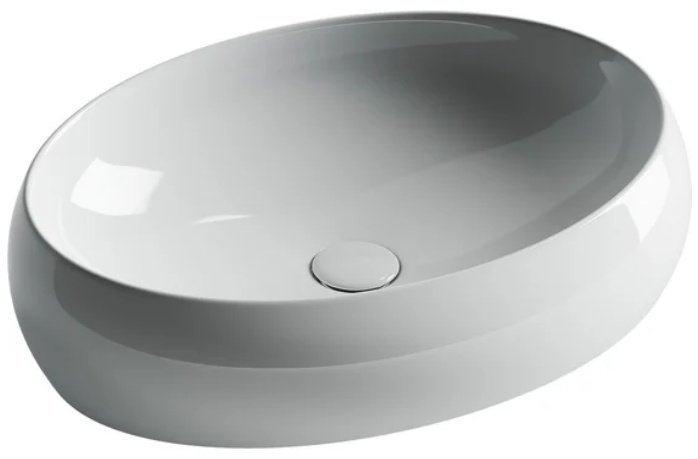 Раковина Ceramicanova CN5033 накладная овальная 56, санфарфор