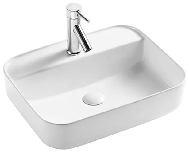Раковина WeltWasser WW ELBACH 2231 накладная прямоугольная 50.5 см, фаянс