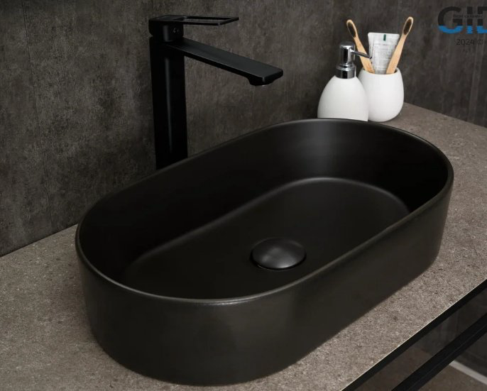 Раковина GID-ceramic N9020bg накладная овальная 30.5, керамика купить,96316