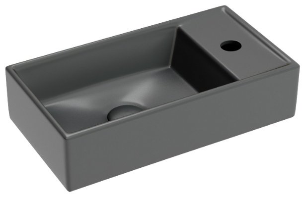 Раковина Ceramicanova CN6051LMDH подвесная прямоугольная 40.7, санфарфор