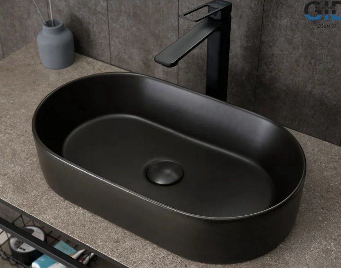 Раковина GID-ceramic N9020bg накладная овальная 30.5, керамика купить,96316