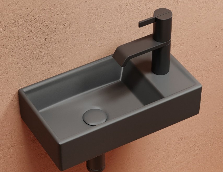 Раковина Ceramicanova CN6051LMDH подвесная прямоугольная 40.7, санфарфор купить,0