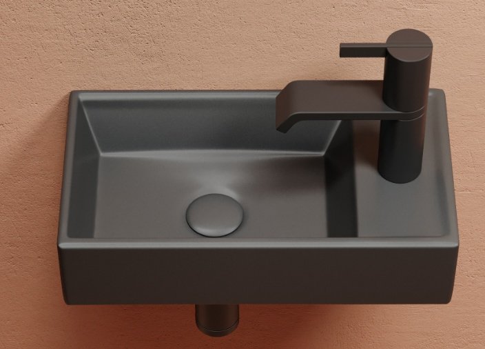 Раковина Ceramicanova CN6051LMDH подвесная прямоугольная 40.7, санфарфор купить,0