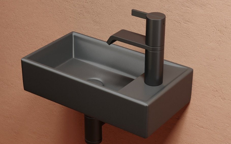 Раковина Ceramicanova CN6051LMDH подвесная прямоугольная 40.7, санфарфор купить,0