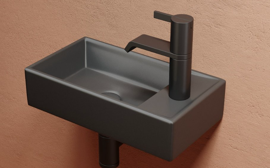 Раковина Ceramicanova CN6051LMDH подвесная прямоугольная 40.7, санфарфор купить,235100