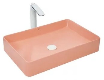 Раковина WeltWasser ELBACH Matt 2174 накладная прямоугольная 60 см, фаянс