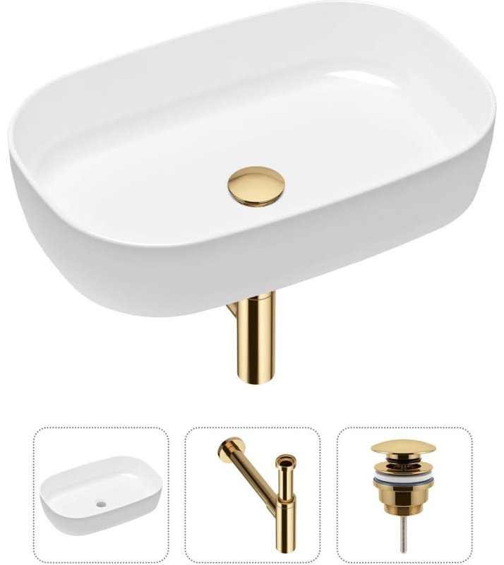 Раковина Lavinia Boho Bathroom Sink 21520094 накладная овальная 35.5, фарфор купить,NaN