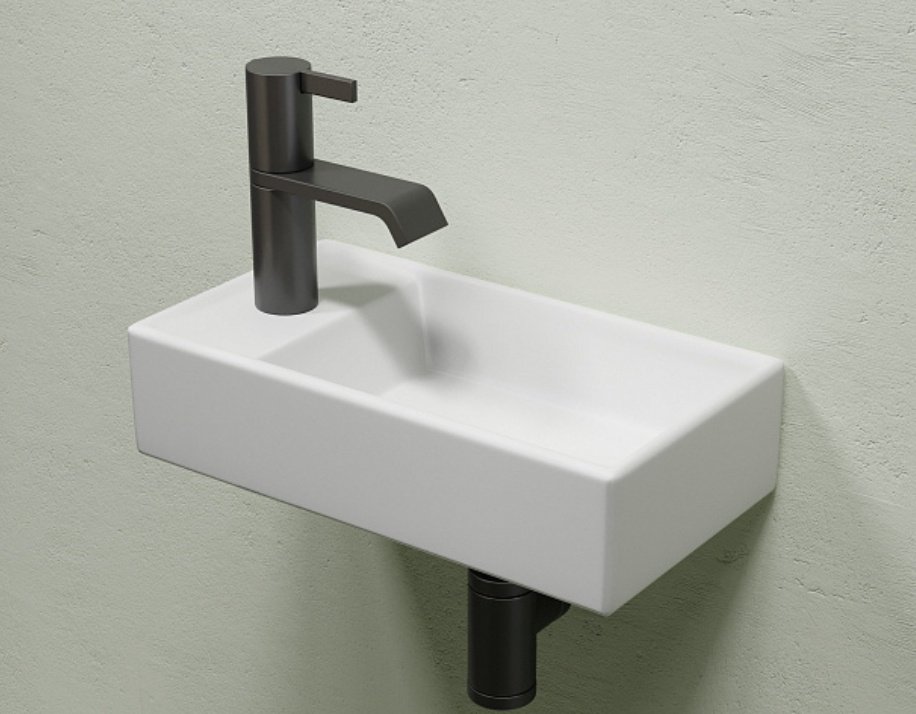 Раковина Ceramicanova CN6051RMW подвесная прямоугольная 41, санфарфор - ForteMarket Раковина Ceramicanova CN6051RMW подвесная прямоугольная 41, санфарфор купить,0