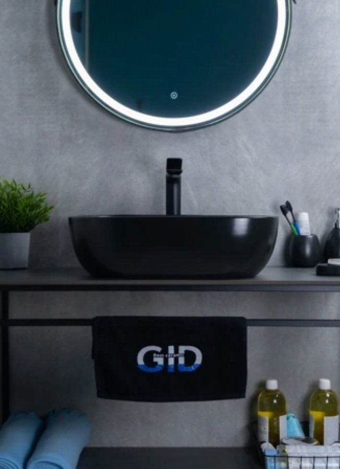 Раковина GID-ceramic Bm1302 накладная прямоугольная 50, керамика купить,98007