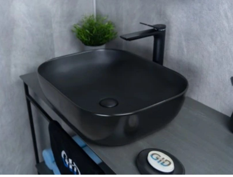Раковина GID-ceramic Bm1302 накладная прямоугольная 50, керамика купить,98007