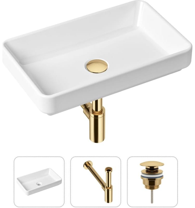 Раковина Lavinia Boho Bathroom Sink 21520118 накладная прямоугольная 34, санфарфор купить,NaN