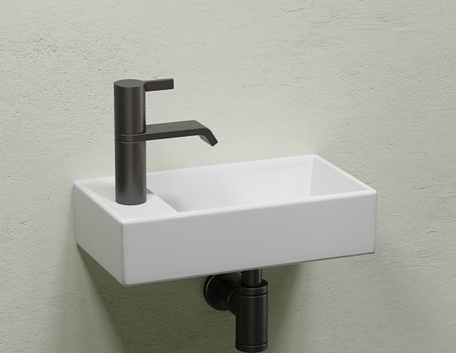 Раковина Ceramicanova CN6051RMW подвесная прямоугольная 41, санфарфор - ForteMarket Раковина Ceramicanova CN6051RMW подвесная прямоугольная 41, санфарфор купить,0