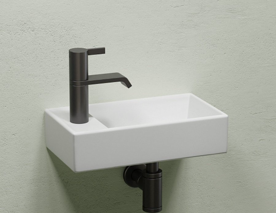 Раковина Ceramicanova CN6051RMW подвесная прямоугольная 41, санфарфор купить,233924