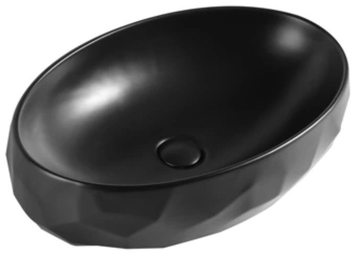 Раковина GID-ceramic Bm9030wx накладная овальная 60, керамика