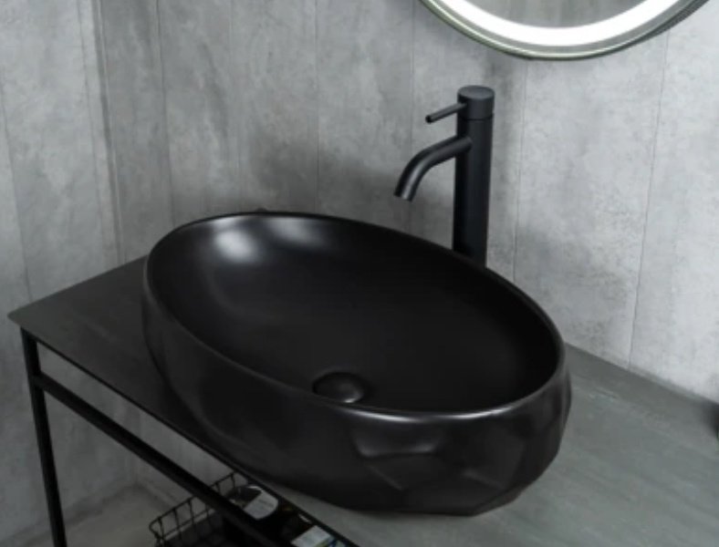 Раковина GID-ceramic Bm9030wx накладная овальная 60, керамика