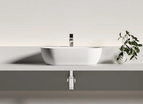 Раковина Ceramicanova CN12001MW накладная овальная 50, санфарфор купить,205965