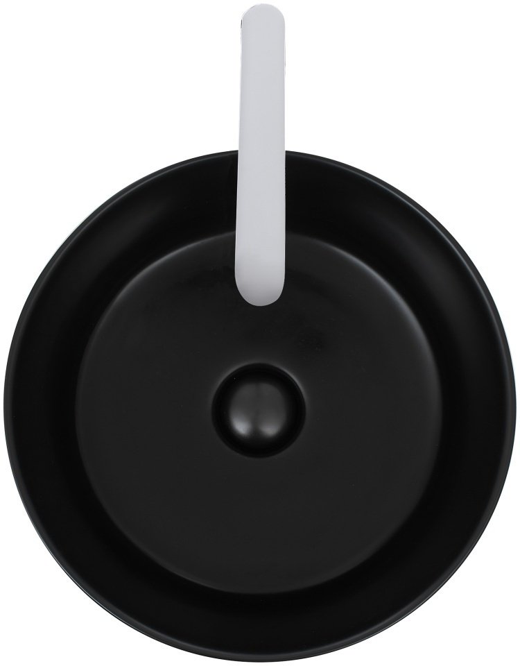 Раковина WeltWasser WW ELBACH 3272 MB накладная круглая 40.5 см, фаянс купить,0