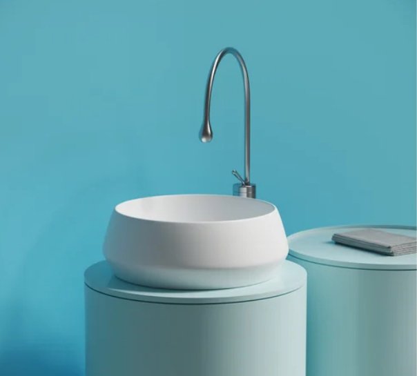 Раковина Ceramicanova CN12004MW накладная круглая 40, санфарфор купить,0