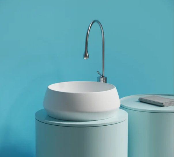 Раковина Ceramicanova CN12004MW накладная круглая 40, санфарфор купить,118500