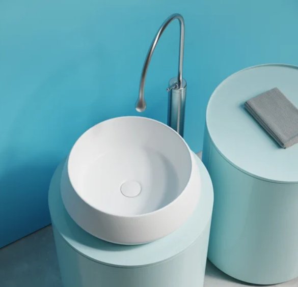Раковина Ceramicanova CN12004MW накладная круглая 40, санфарфор купить,0