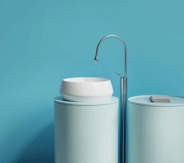 Раковина Ceramicanova CN12004MW накладная круглая 40, санфарфор купить,0