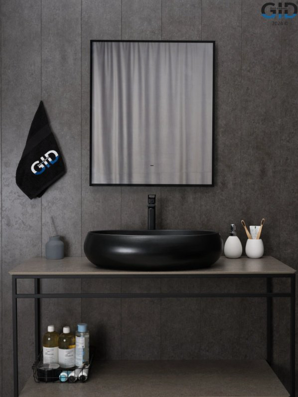 Раковина GID-ceramic Bm9030a накладная овальная 60, керамика купить,107758