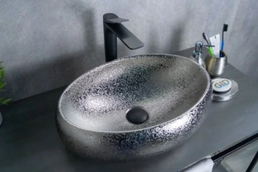 Раковина GID-ceramic 9030s накладная овальная 34, керамика купить,112534