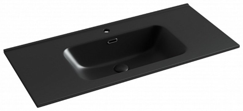 Раковина Ceramicanova CN7003MB врезная прямоугольная 101, санфарфор