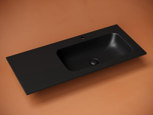 Раковина Ceramicanova CN7015MB накладная прямоугольная 45.7, мрамор