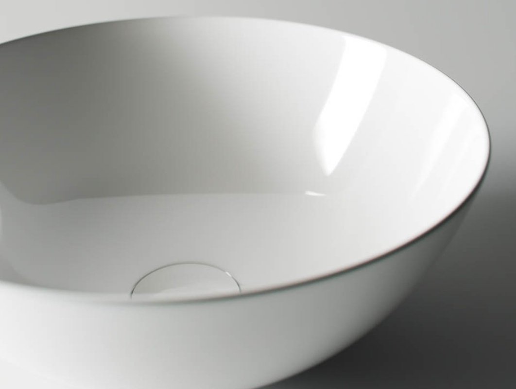 Раковина Ceramicanova CN6002 накладная круглая 35.8, санфарфор купить,NaN