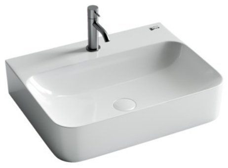 Раковина Ceramicanova CN2001 накладная прямоугольная 60, санфарфор