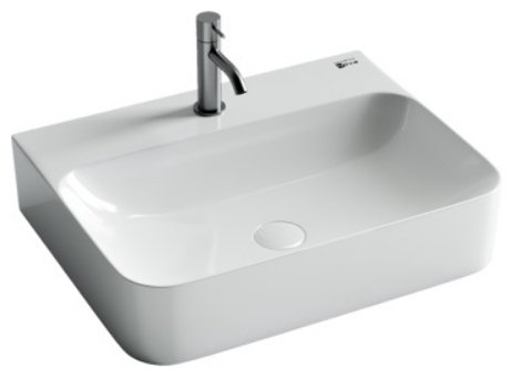 Раковина Ceramicanova CN2001 накладная прямоугольная 60, санфарфор купить,220691