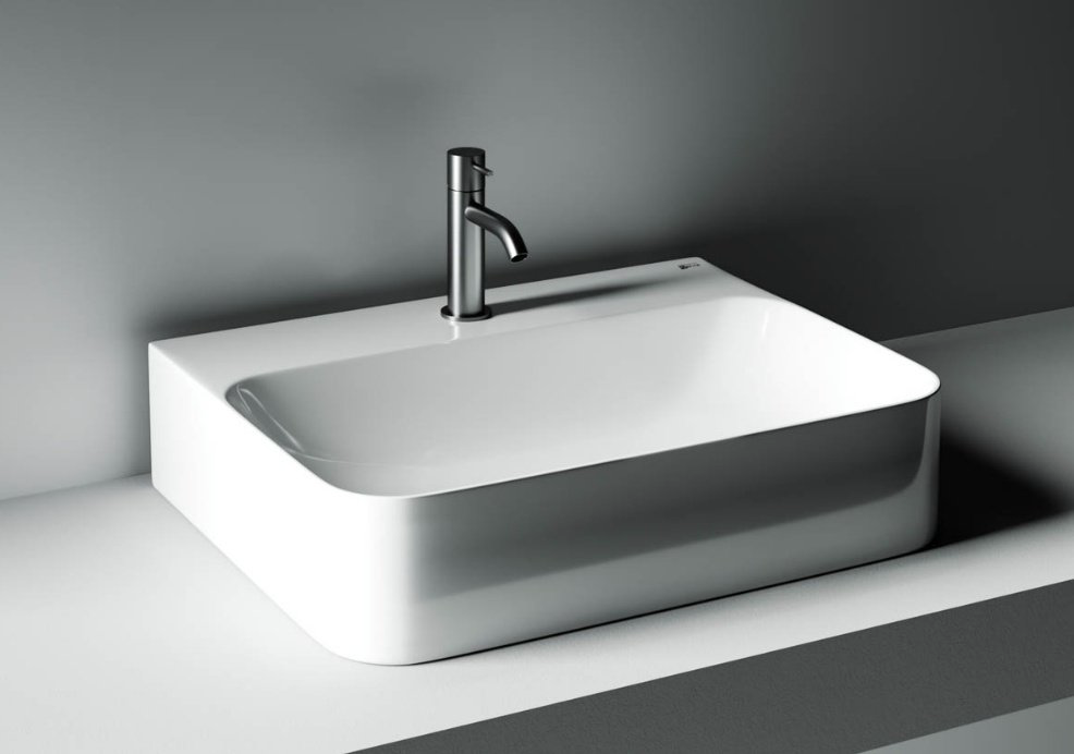 Раковина Ceramicanova CN2001 накладная прямоугольная 60, санфарфор купить,220691