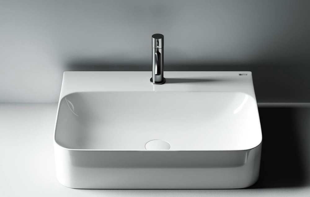 Раковина Ceramicanova CN2001 накладная прямоугольная 60, санфарфор купить,220691
