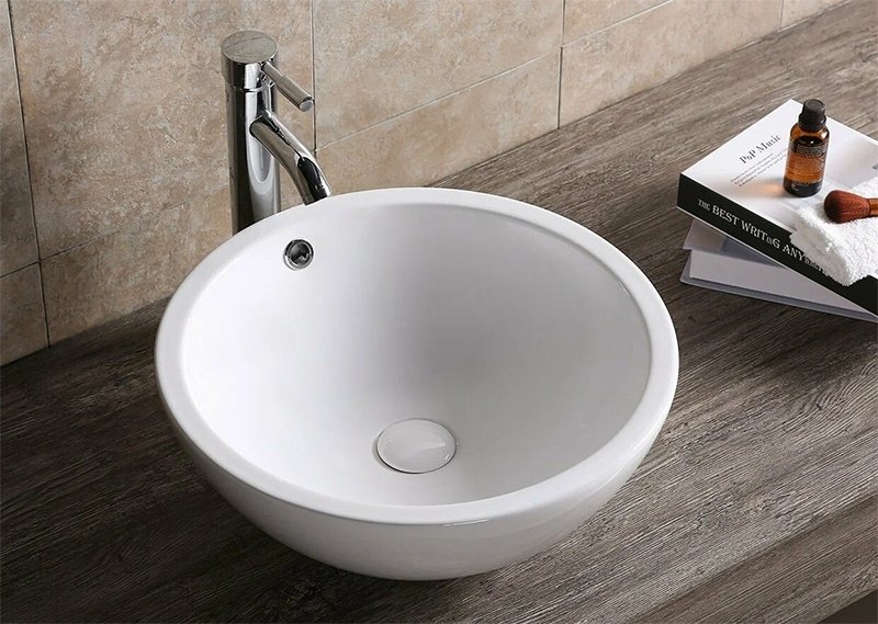 Раковина Cerutti CR1001 накладная круглая 45 см, фарфор
