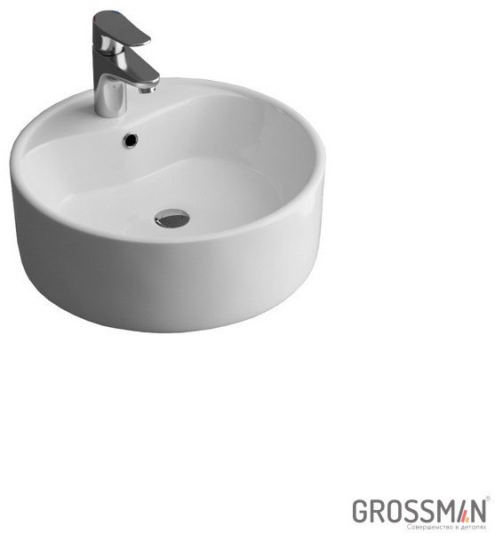 Раковина Grossman GR-3012 накладная круглая 41 см, фаянс
