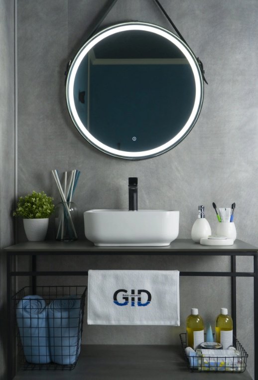 Раковина GID-ceramic N9044 накладная квадратная 38.5, керамика купить,NaN